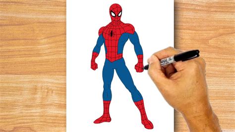 Spider-Man Drawing Template for Beginners