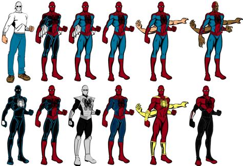 Spider-Man Drawing Template Variations