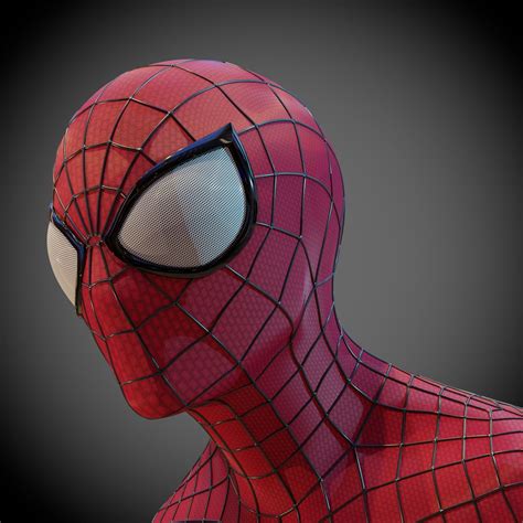 Spider-Man Face Template 3D Modeling Software