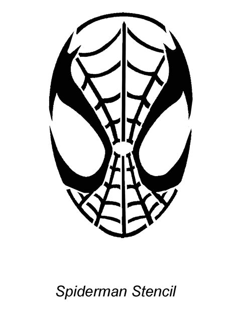 Creating Spider-Man Face Template with Stencils