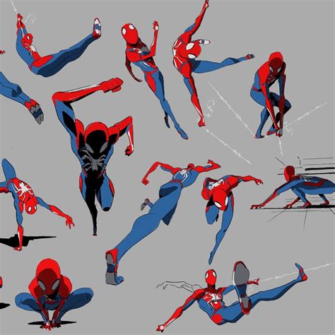 Spiderman hand positions inspiration