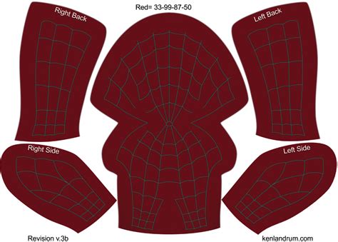 Spiderman mask template 2