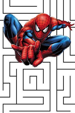 Spiderman Mazes and Puzzles