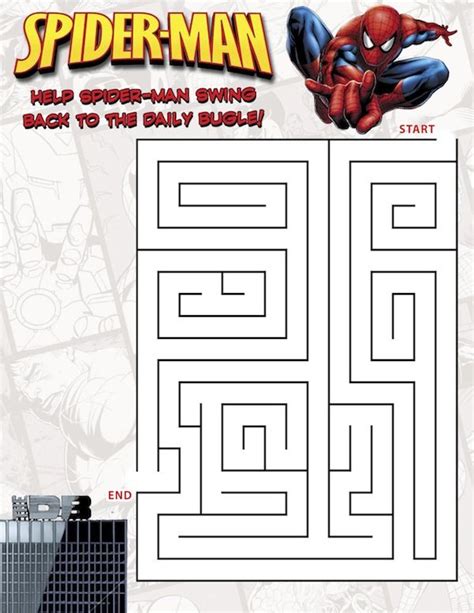 Spiderman Mazes and Puzzles