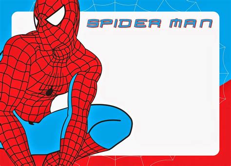 Free Spiderman Name Tag Template