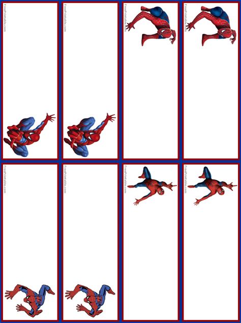 Customizable Spiderman Name Tags