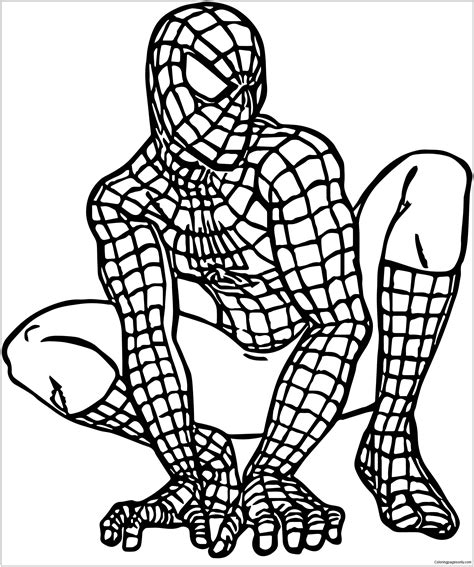 Spiderman Printable Coloring Pages