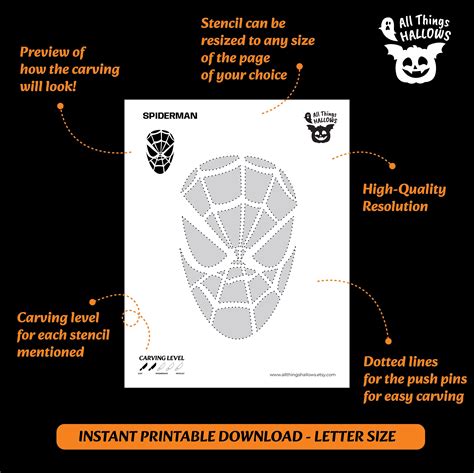 Spiderman pumpkin carving patterns