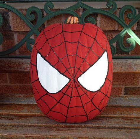 Spiderman pumpkin designs