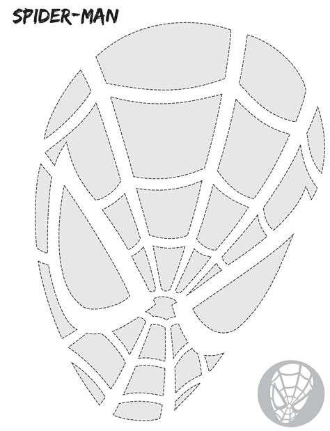 Spiderman pumpkin stencil templates