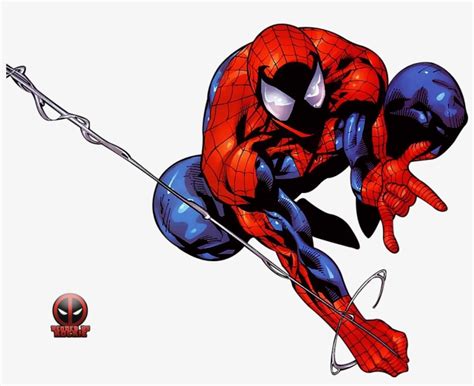 Spiderman web-slinging clipart