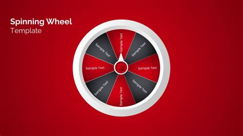 Spinning wheel template for Google Slides