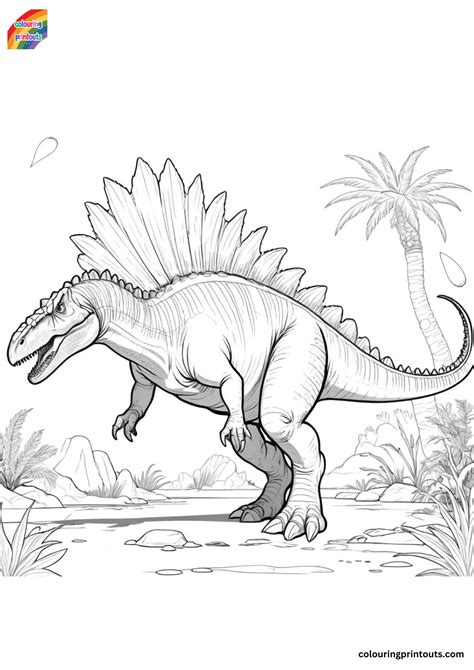 Spinosaurus coloring pages for free