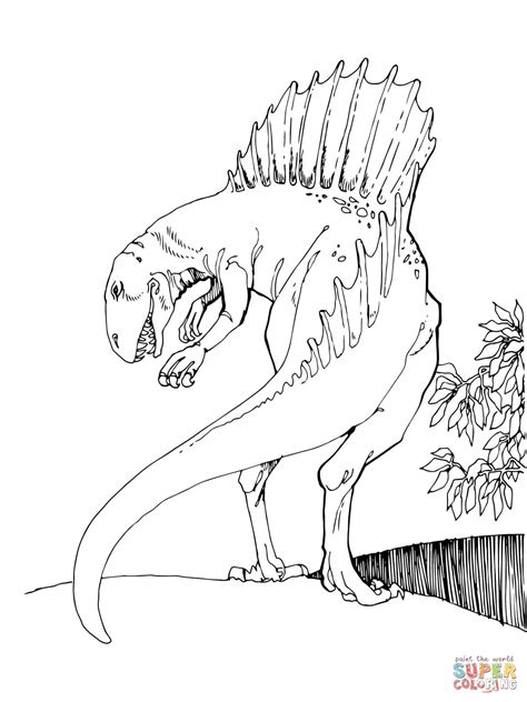 Spinosaurus coloring page 1