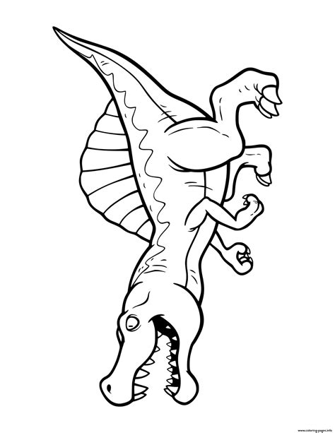 Spinosaurus coloring page 10