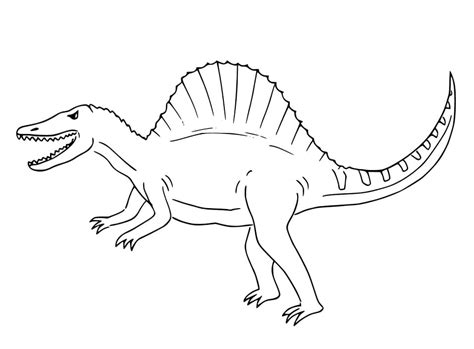 Spinosaurus coloring page 3