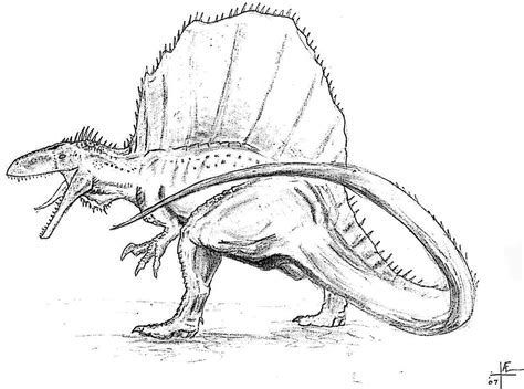 Spinosaurus coloring page 5