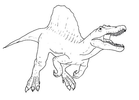 Spinosaurus coloring page 9