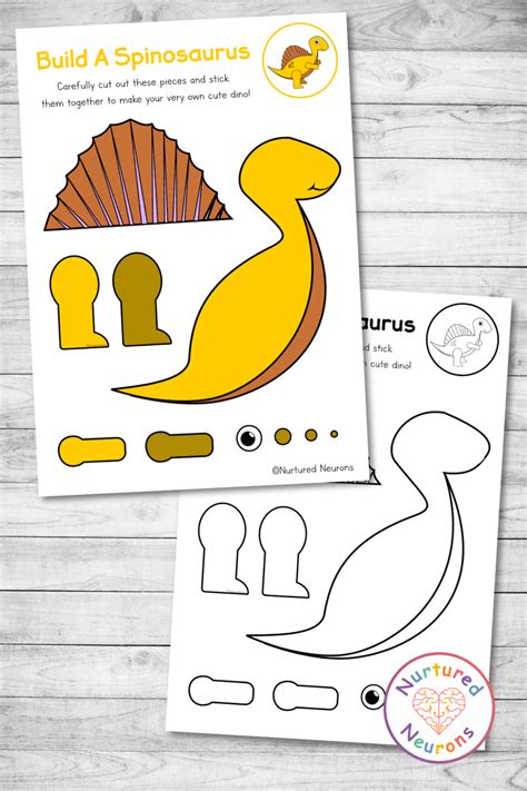 Spinosaurus Template for Kids