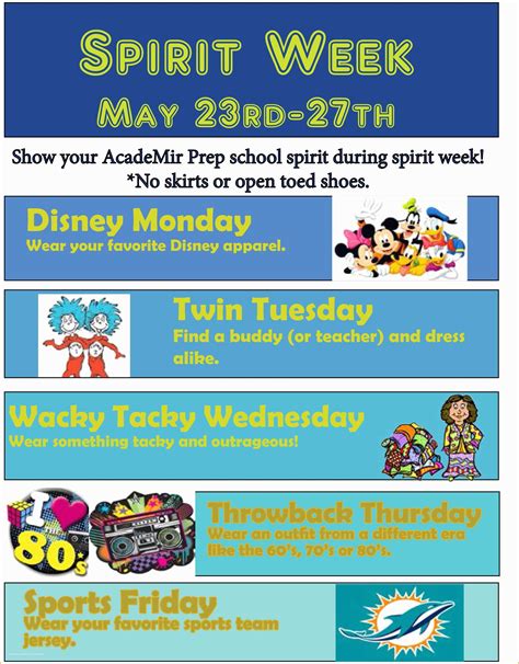 Spirit Day Flyer Template 1