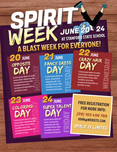 Spirit Day Flyer Template 10