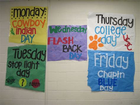 Spirit week poster ideas for kids