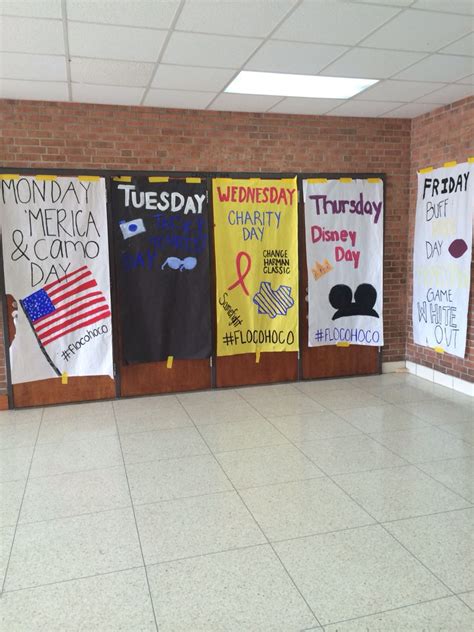 Spirit week poster ideas inspiration