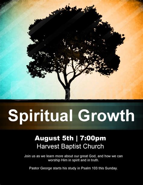 Spiritual Growth Template Example