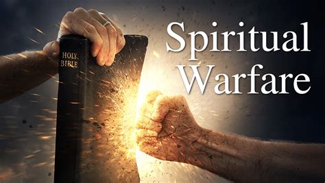 A person engaging in spiritual warfare