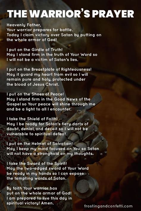 Spiritual Warrior Prayer