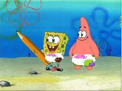 Spongebob and Patrick in Diapers