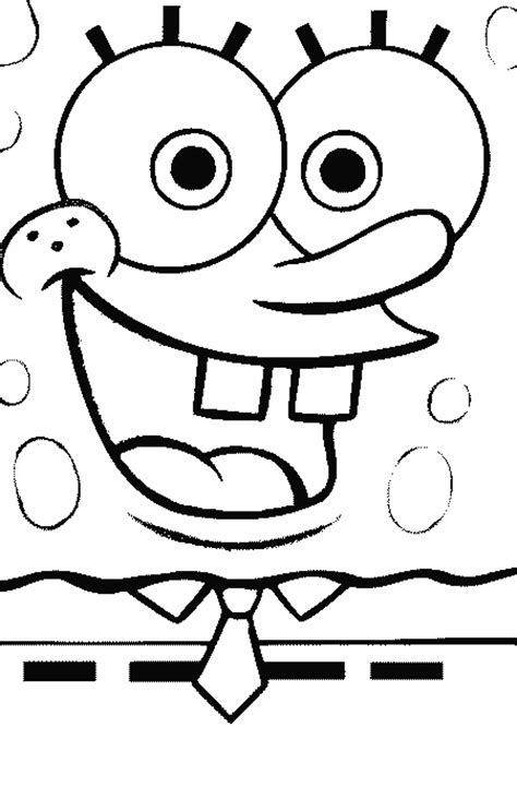 SpongeBob Coloring Pages For Kids Cognitive Development 5