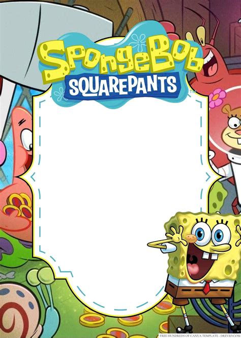 SpongeBob Invitation Template