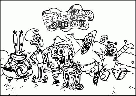 Spongebob Squarepants coloring pages