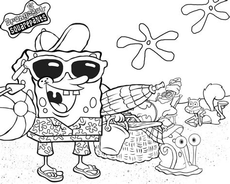 Spongebob Squarepants printable coloring page