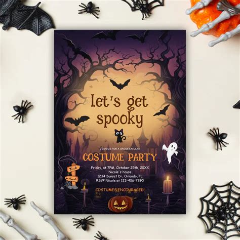 Spooky Halloween Costume Party Invitation Tips