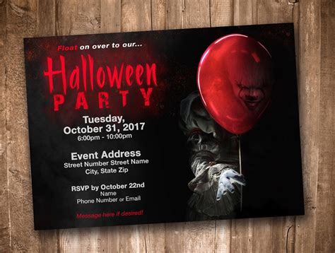 Spooky Halloween Party Invitation Template