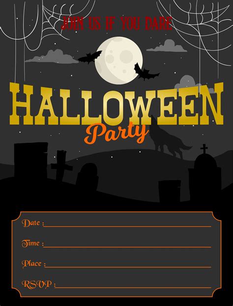 Spooky Halloween Party Invitations Design