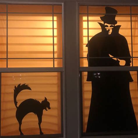 Spooky Halloween Window Silhouette 1