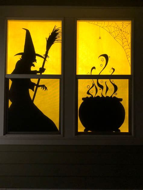 Spooky Halloween Window Silhouette 10