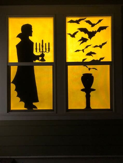 Spooky Halloween Window Silhouette 7