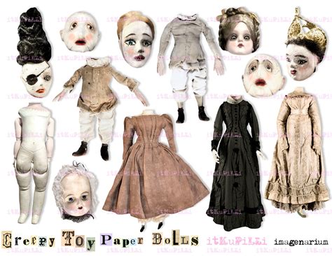 Spooky Paper Dolls