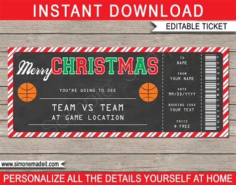 Sporting Event Ticket Gift Certificate