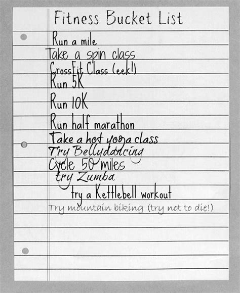 A person running with a sports and fitness bucket list template