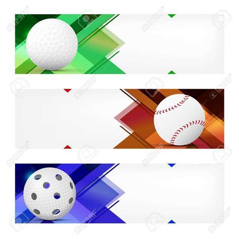 Sports banner templates for Photoshop designs