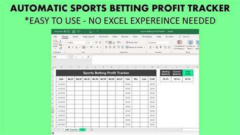 Sports Betting Excel Template 7