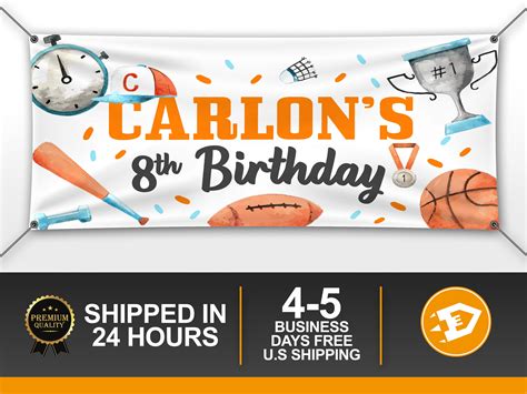 Sports Birthday Banner