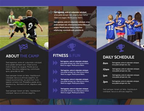 Sports Brochure Templates