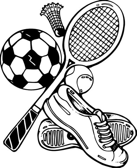 Sports coloring page