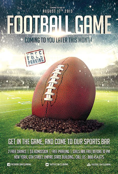 Sports flyer templates word